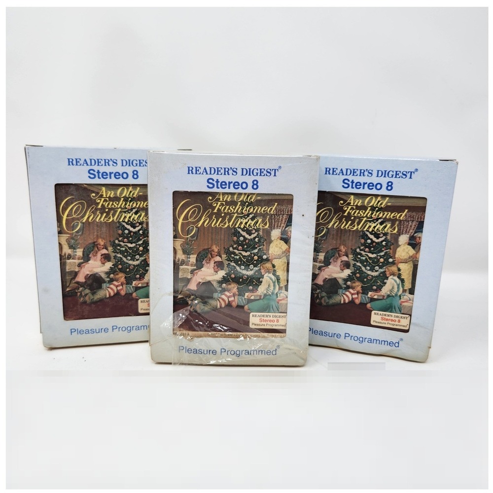 Vintage Reader's Digest "An Old Fashioned Christmas" 8-Track 3 tape set